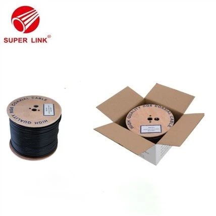 Vysoko kvalitný nízkostratový koaxiálny kábel Kx6 Kx8 Kx100 BC CCS PVC LSZH PE 305m